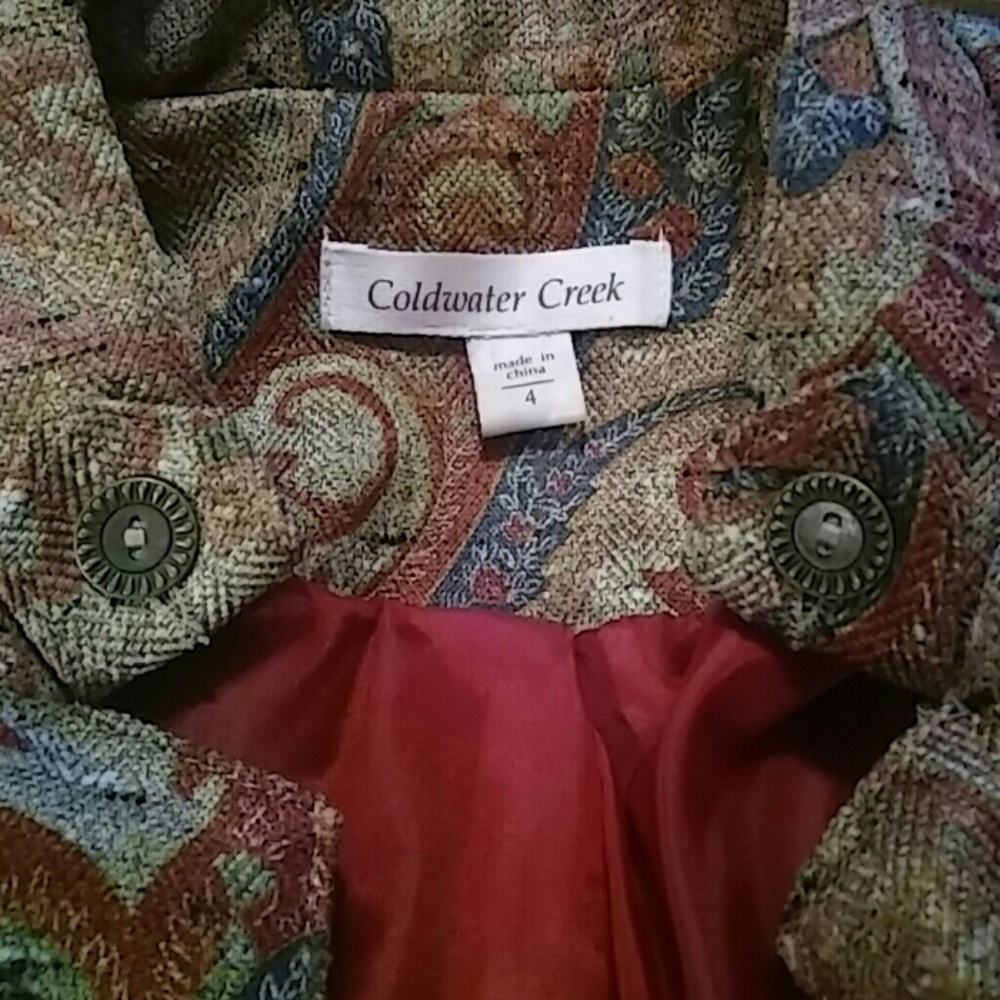 Coldwater Creek Tapestry Jacket